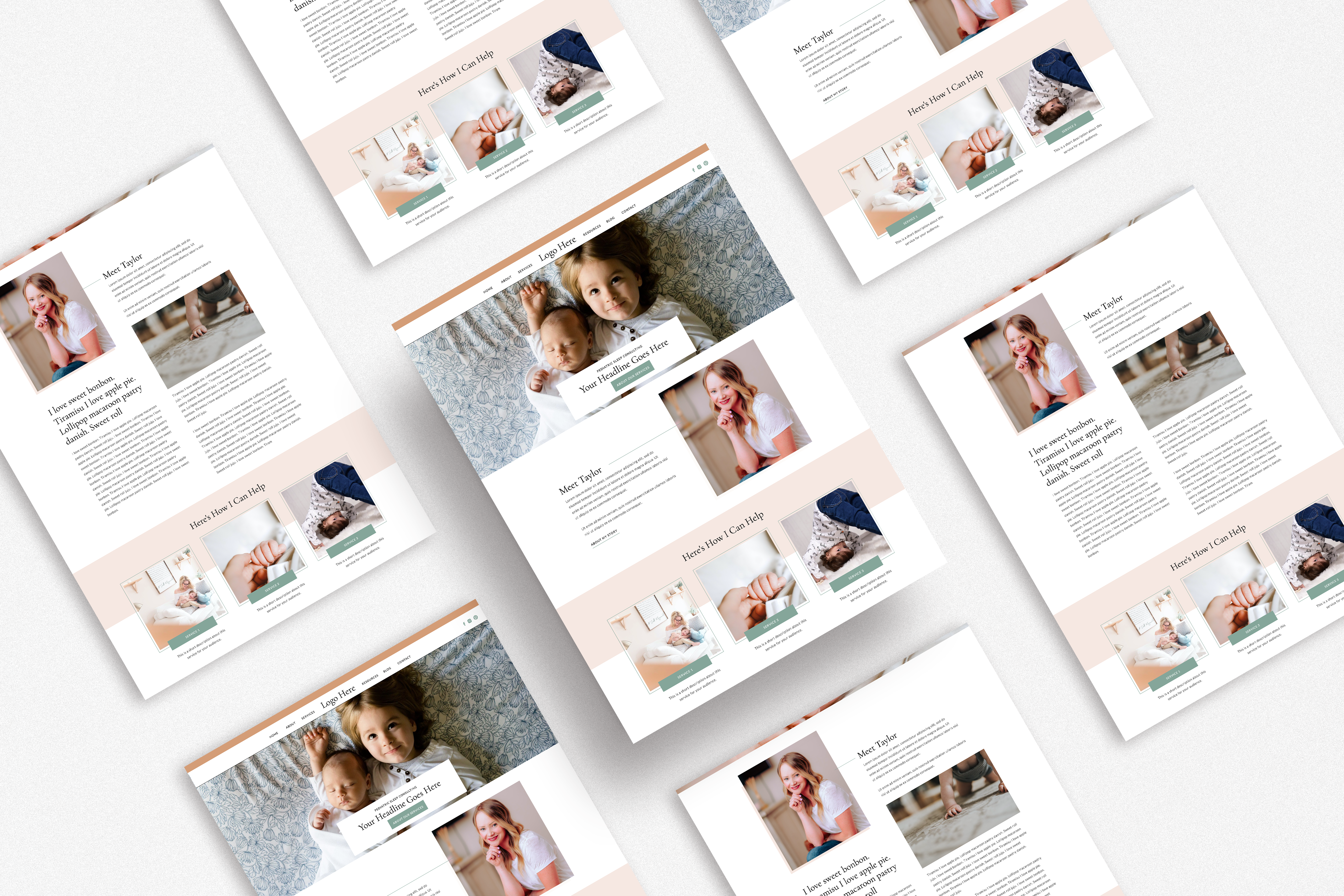 Sleep Consultant Showit Template