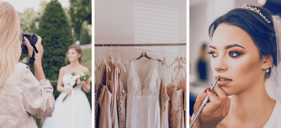 Wedding photographer, bridal boutique, and bridal makeup artist businesses improving search performance and client inquiries through SEO.