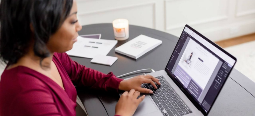 Service-based business owner updating a Showit website to improve SEO and user experience.