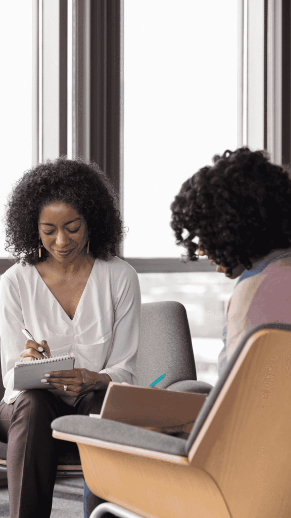 client visiting therapist found on google